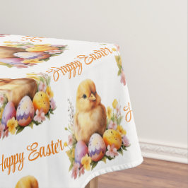 Trendy Waterverf Yellow Chicken met Eggs Tafelkleed