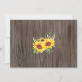 Trendy Waterverf Zonnebloemen Zomer Save the Date Kaart (Achterkant)