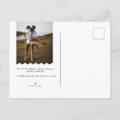 Trendy Wave Photo Save the Date Briefkaart (Achterkant)