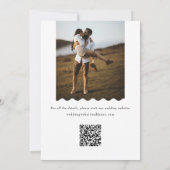 Trendy Wave Photo Save the Date Kaart (Achterkant)