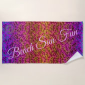 Trendy Waves Strandlaken (Voorkant)