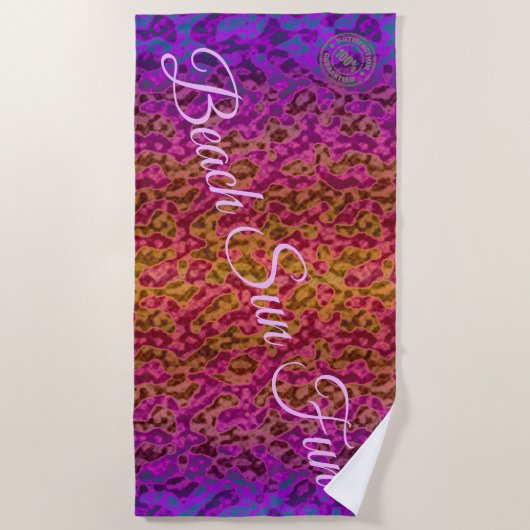 Trendy Waves Strandlaken (Voorkant)