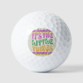 Trendy Wavy Text Inspirerend Affirmation Boho Golfballen (Voorkant)