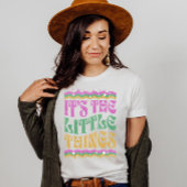 Trendy Wavy Text Inspirerend Affirmation Boho T-shirt