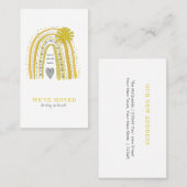 Trendy We hebben de aankondiging Boho Grey Yellow  (Voorkant / Achterkant)