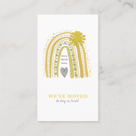 Trendy We hebben de aankondiging Boho Grey Yellow  (Voorkant)