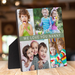 Trendy We Love You Nanny 4 Fotocollage Groen Fotoplaat