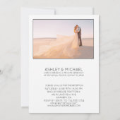 Trendy We Said Yes Ontvangst Feest alleen 2 foto's Kaart (Achterkant)