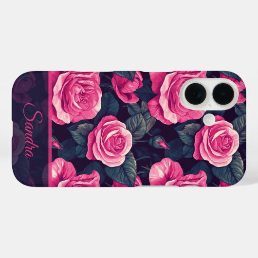 Trendy Wedding Favors Rose Name Case-Mate iPhone Case (Achterkant (horizontaal))