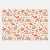 Trendy Westerne Cowboy esthetische kerstpatroon Inpakpapier Vel (Voorkant 3)