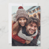 Trendy Whimsical Hand Getekende Boog Foto  Save The Date (Achterkant)