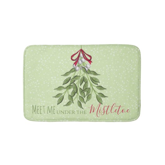 Trendy Whimsical Holiday Custom Cute Badmat (Voorkant)