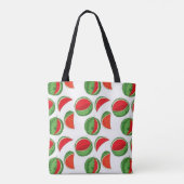 Trendy Whimsical Watermeloen patroon Tote Bag (Achterkant)