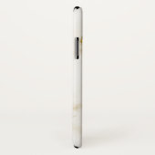 Trendy white faux marble gold accents Case-Mate iPhone case (Achterkant / rechts)