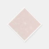 Trendy White Flowers schetst het 'Blush Pink'-ontw Servet (Hoek)