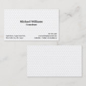 Trendy White Geometric Pattern Modern Chic Stylish Visitekaartje (Voorkant / Achterkant)
