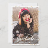 Trendy White Gold Marble 2 Fotogradatie Party Kaart (Voorkant)