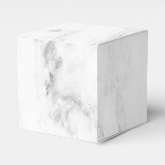 Trendy White Marble Elegant Modern Sjabloon Bedankdoosjes (Voorkant Zijde)
