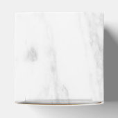 Trendy White Marble Elegant Modern Sjabloon Bedankdoosjes (Bovenkant)