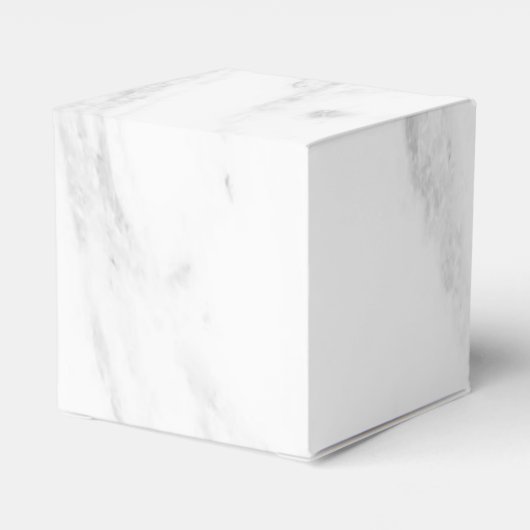 Trendy White Marble Elegant Modern Sjabloon Bedankdoosjes (Achterkant)