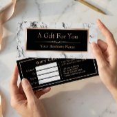 Trendy White Marble Let Gift Certificate Kaart