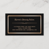 Trendy White Marble Makeup Artist Hair Salon Visitekaartje (Achterkant)