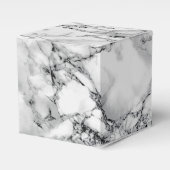 Trendy White Marble Stone - Bedankdoosjes (Voorkant Zijde)