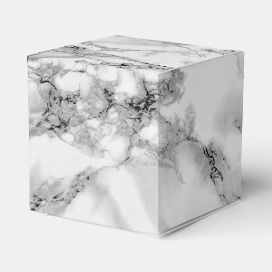 Trendy White Marble Stone - Bedankdoosjes (Achterkant)