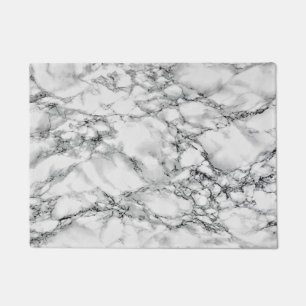 Trendy White Marble Stone Deurmat