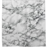 Trendy White Marble Stone - Douchegordijn (Voorkant)