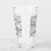 Trendy White Marble Stone Glas (Links)