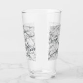 Trendy White Marble Stone Glas (Rechts)