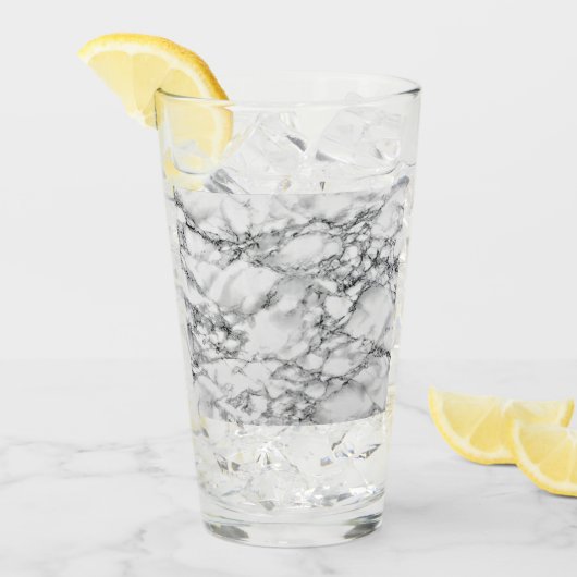 Trendy White Marble Stone Glas (Voorkant ijs)