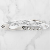 Trendy White Marble Stone Kurkentrekker (Voorkant)