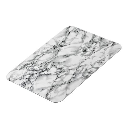 Trendy White Marble Stone Magneet (Linkerzijde)