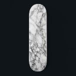 Trendy White Marble Stone - Modern Persoonlijk Skateboard<br><div class="desc">Trendy White Marble Stone</div>