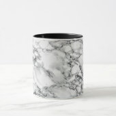 Trendy White Marble Stone Mok (Midden)
