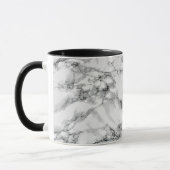Trendy White Marble Stone Mok (Links)