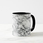 Trendy White Marble Stone Mok (Voorkant rechts)