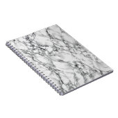Trendy White Marble Stone Notitieboek (Rechterzijde)