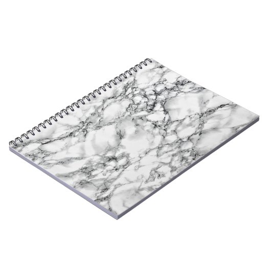 Trendy White Marble Stone Notitieboek (Linkerzijde)