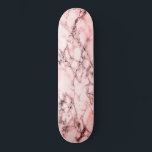 Trendy White Marble Stone - Roos Persoonlijk Skateboard<br><div class="desc">Trendy White Marble Stone</div>