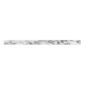 Trendy White Marble Stone Satijnen Lint (Voorkant)