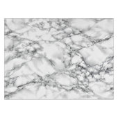 Trendy White Marble Stone Tafelkleed (Voorkant (Horizontaal))