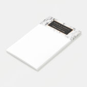 Trendy White Marble Texture Stylish Gold Lijst Post-it® Notes (Schuin)