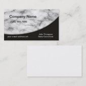 Trendy White Marble Visitekaartje (Voorkant / Achterkant)