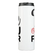 Trendy white Valentijnsdag Tumbler voor Drink Thermosbeker (Achterkant)