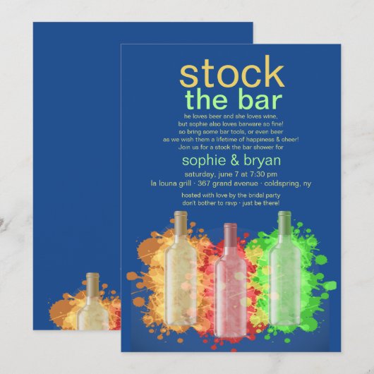 Trendy-wijnflessen zijn voorzien van een balie-uit kaart (Voorkant / Achterkant)