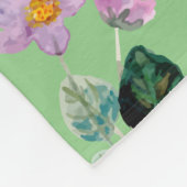 Trendy wildbloementpatroon Greenery decor Fleece Deken (Hoek)
