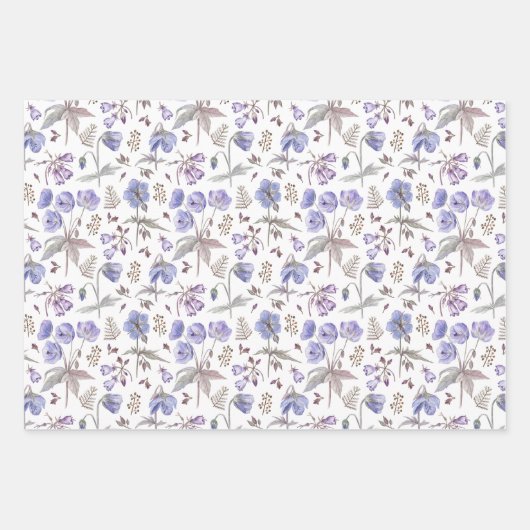 Trendy  Wildflower bloementuin Inpakpapier Vel (Voorkant)